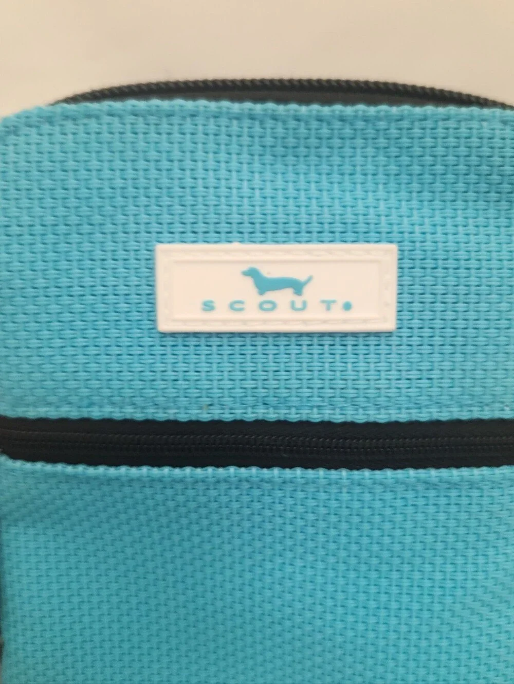 Scout Poly Pocket Small Crossbody Bag in Turquoise with Multicolor Strap - Picture 2 of 6